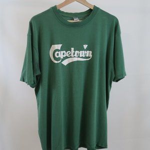 Vintage Cape Town South Africa T-Shirt Green Made in South Africa Size XL